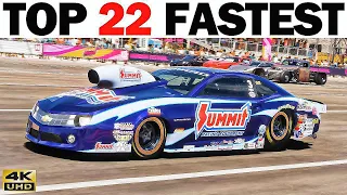 TOP 22 FASTEST DRAG RACE CARS IN FORZA HORIZON 5 (2024 UPDATE)