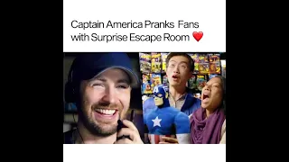 Captain America Pranks Fans with Surprise Escape Room