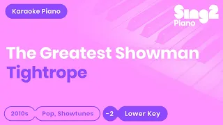 Tightrope - The Greatest Showman | Michelle Williams (Lower Key) Karaoke Piano