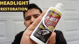 MEQUIAR'S PLASTX REVIEW/ HEADLIGHT RESTORATION!