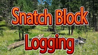 How to use a snatch block for pulling big logs