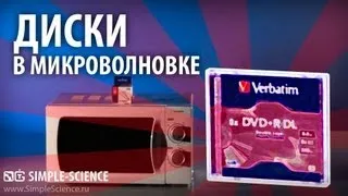 Микроволновка и DVD диски - физические опыты