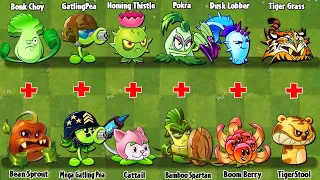 Random 16 Pair Plants NOOB - PRO Battlez - Which Team Plant Will Win? - PvZ 2 Game Play