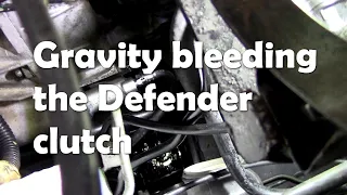 Gravity bleeding the 300Tdi clutch - easy!