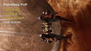 Eve Online PvP: soloing Atrons with a pointless Slicer