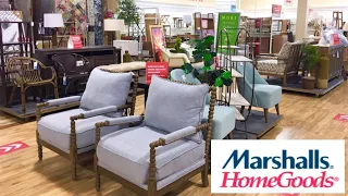 MARSHALLS HOMEGOODS FURNITURE ARMCHAIRS CHAIRS TABLES DECOR SHOP WITH ME SHOPPING STORE WALK THROUGH