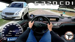 2007 Mercedes S320 CDI (235 KM) | V-MAX, 100-200 km/h. PRÓBA AUTOSTRADOWA i prezentacja.