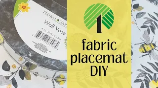 Fabric placemat DIY | Dollar Tree
