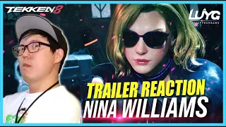 Tekken 8 Nina Williams Trailer REACTION w/ MYK