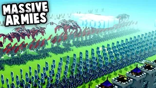 MASSIVE Armies!  NEW Creative Mode Update (Kingdoms and Castles Gameplay)