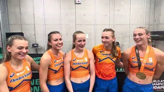 Netherlands and Femke Bol get 4x400 gold and will go drinking to celebrate