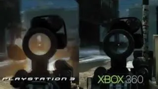 Medal Of Honor PS3 vs XBOX 360 Graphics Comparison (SPLIT SCREEN)