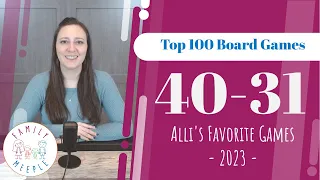 Top 100 Board Games 2023 - 40-31