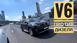 Sorento Prime бензин или дизель 0-100 #gtline #premium #sorento 3.3