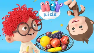 Frukt 🍏 Lær navn på frukt🍓Barnesanger for barn og de minste | HeyKids