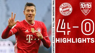 One man down, four goals up & hattrick man Lewandowski | Highlights FC Bayern vs. VfB Stuttgart 4-0
