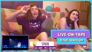 Eurovision 2021 - Live-on-tape (final performances) - Reaction from Spain