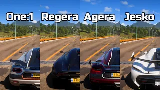Koenigsegg Fight: One:1 vs Regera vs Agera RS vs Jesko - Forza Horizon 5