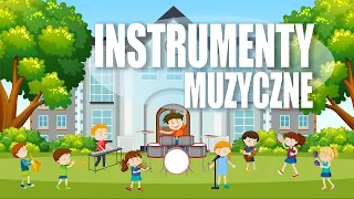 Instrumenty muzyczne (perkusyjne, dęte, strunowe)