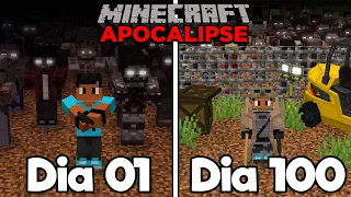 SOBREVIVI 100 DIAS NO APOCALIPSE ZUMBI NO MINECRAFT O FILME