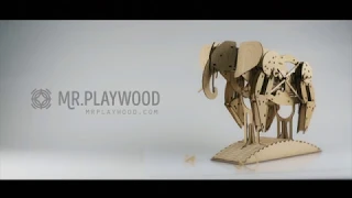 Механический 3D пазл Mr.Playwood Слон (10004/03)