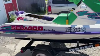 1995 Seadoo GTX under hood, quick start to hear running