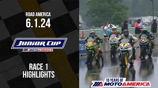 Junior Cup Race 1 at Road America 2024 - HIGHLIGHTS | MotoAmerica