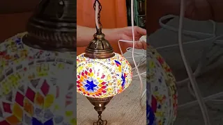 How to rewire and replace socket of a Turkish Moroccan Lamp
