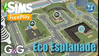 The Sims Freeplay- Eco Esplanade ALL Tasks and Prizes [Sim Springs 4]