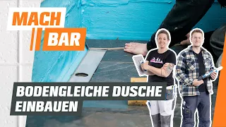 Bodengleiche Dusche einbauen | OBI