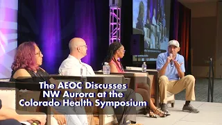 The Aurora Economic Opportunity Coalition speaks at the 2023 Colorado Health Symposium