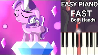 The Pony I Want to Be (FAST) Both Hands Easy Piano Tutorial My Little Pony Season 5 Theme Song