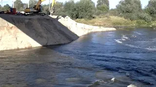 Припять берет свое, без помощи кранов 17.09.2018