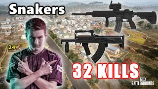 Oath Snakers & Adeebster - 32 KILLS - GROZA + M416 - DUO SQUADS! - PUBG