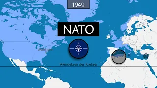 Die Geschichte der NATO - Zusammenfassung auf einer Karte