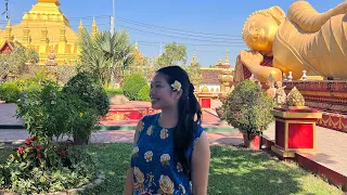 Visit Pha That Luang in Vientiane | Laos Vlog 2023