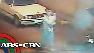 Suspect in alleged baby rape-slay caught on cam