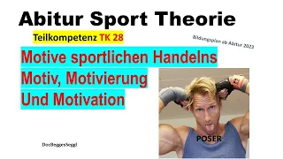 ABITUR SPORT THEORIE 2024 TK 28: MOTIVE sportlichen Handelns SELBSTBEWERTUNGsmodell RISIKOWAHLmodell