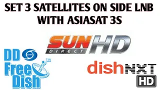 Sun 91e , DD free dish 93e, nss 65e one lnb with Asiasat 3s@PKdishTips