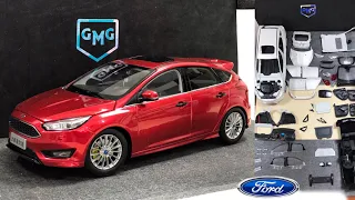 Ford Focus S Folyo Kaplama | Candy Red | 1:18 Paudi Diecast Model