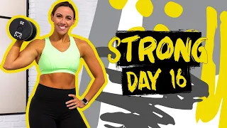 45 Minute Full Body Interval Training Workout | STRONG - Day 16