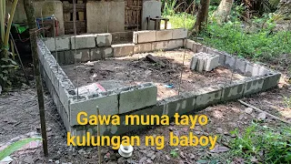 Gawa muna tayo kulungan ng baboy. Part 1