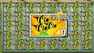 100% Threepeater Plant LEVEL 1000 vs All Final Boss! Who Will Win! in Plants vs Zombies 2 Mod