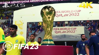 FIFA 23 - Brazil vs. France - 2022 FIFA World Cup Final - Full Match PS5 Gameplay | 4K