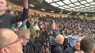 Manchester City fans singing Ole’s at the Wheel at Old Trafford, 6/11/21