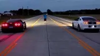 700hp NA C6 Corvette Z06  vs 700hp Ford Mustang GT500