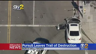 North Hollywood Pursuit Leaves Trail Of Destruction