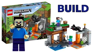 LEGO 21166 Minecraft: The 'Abandoned' Mine Unboxing, Unpacking, Opens, review and Speed building.