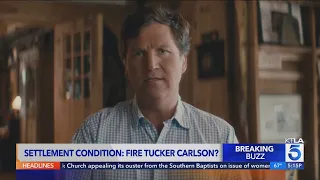 Did Fox fire Tucker Carlson as part of the Dominion settlement?