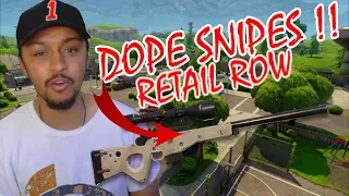 SNIPING FUN AT RETAIL ROW | FORTNITE BATTLE ROYALE